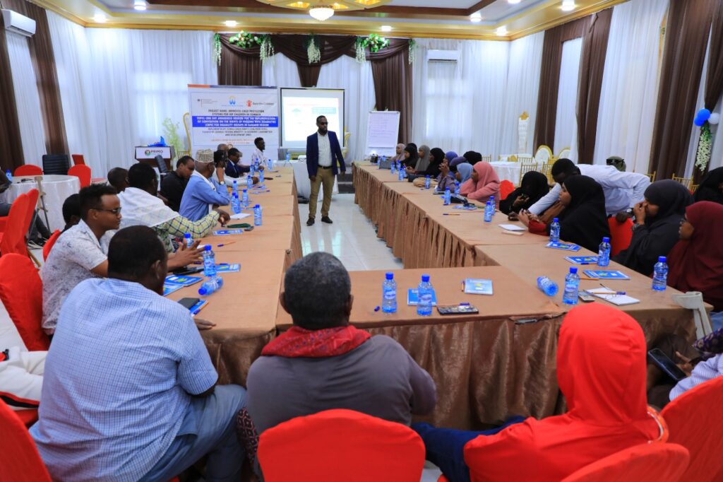 Awareness session for the Implementation of Convention on the Rights of Persons with Disabilities (CRPD) for disability groups in Banadir region.